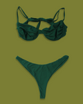 "SiennaSwim" Tie-back High-hip Bikini Set