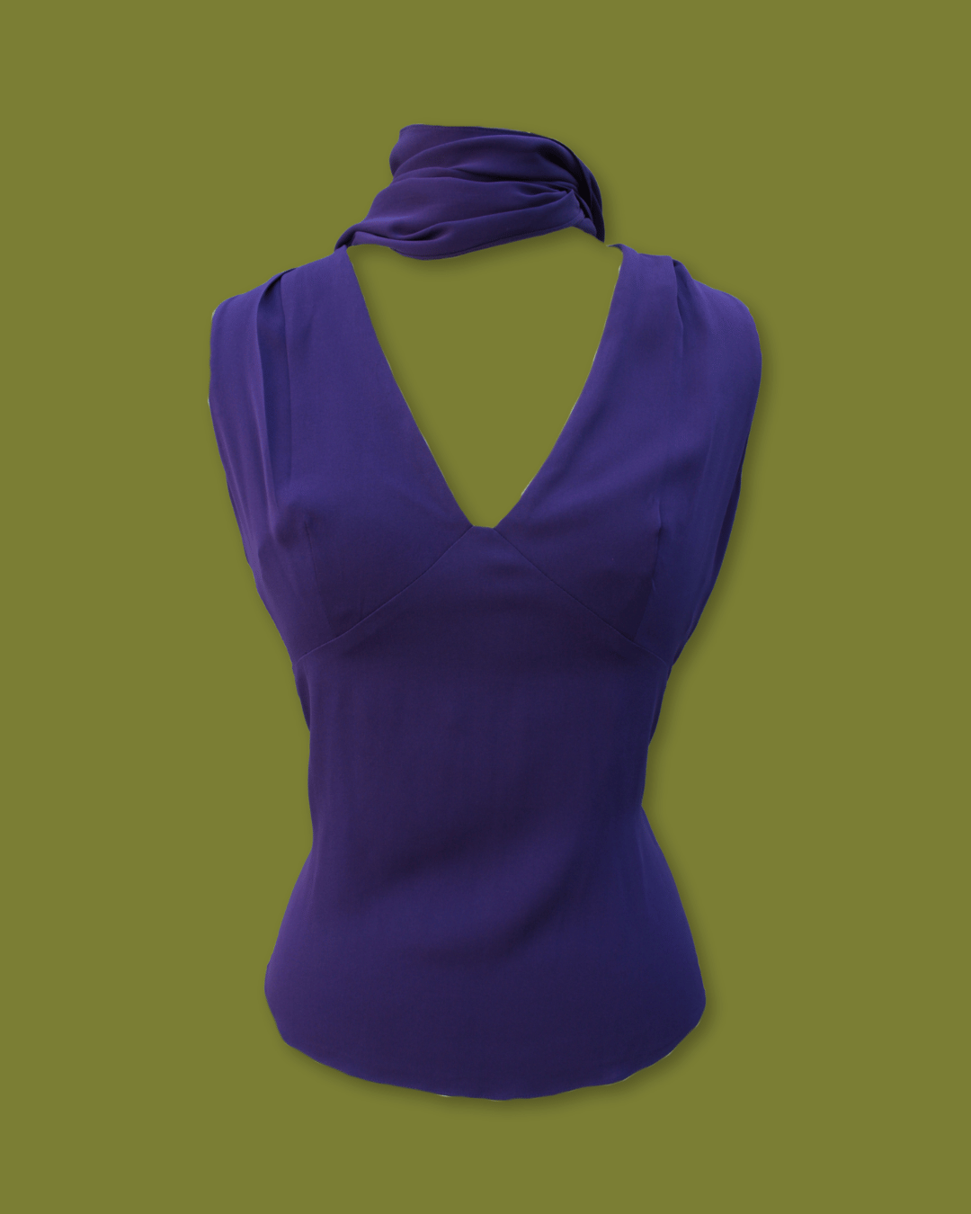 Silk Scarf Tank-top