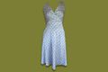 Polka-dot Cross-front Midi Dress
