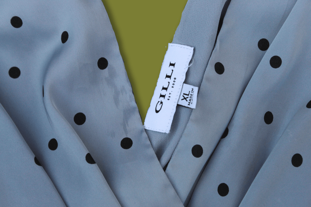 Polka-dot Cross-front Midi Dress
