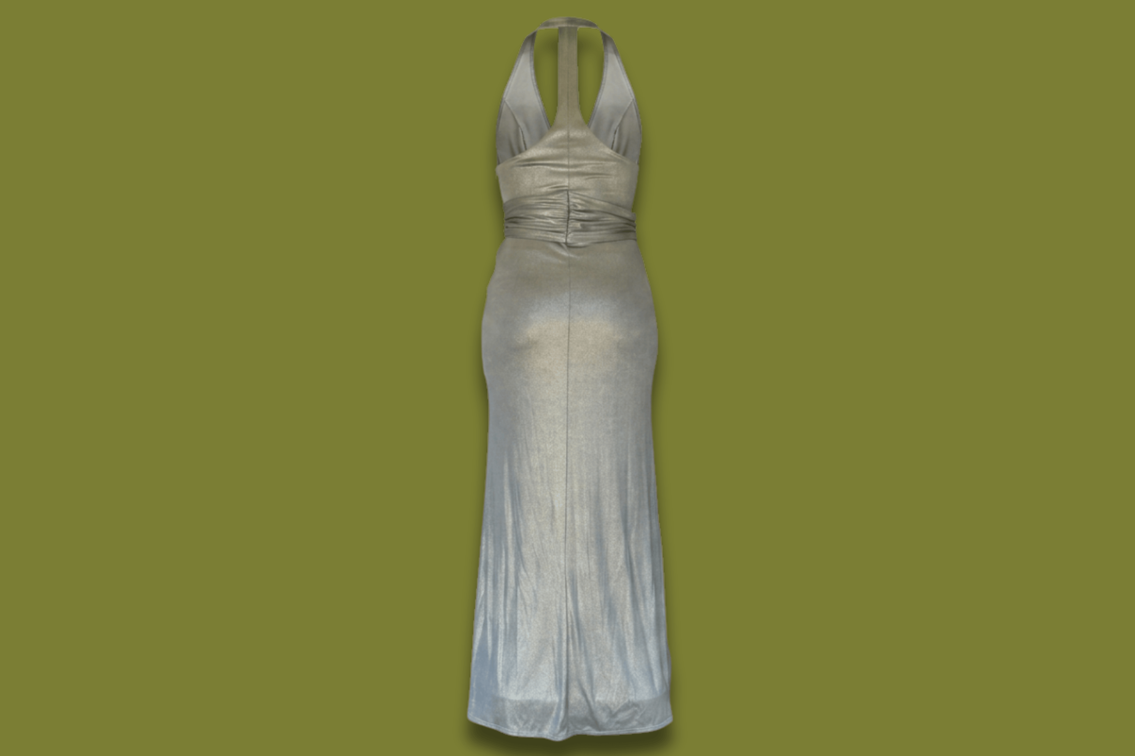 Metallic 70's Style Gown
