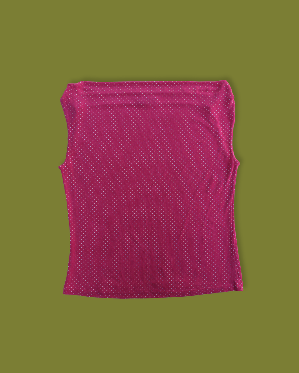 Slinky Polka-dot Cowl-neck Top