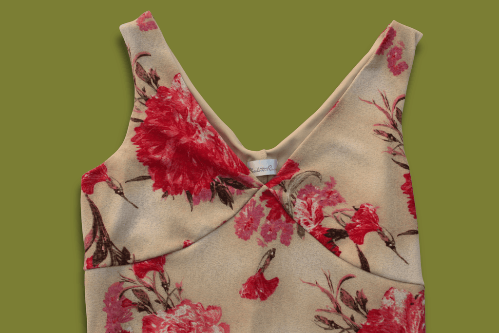 Floral V-neck Midi Dress