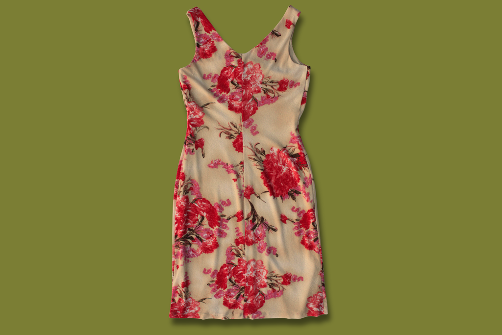 Floral V-neck Midi Dress