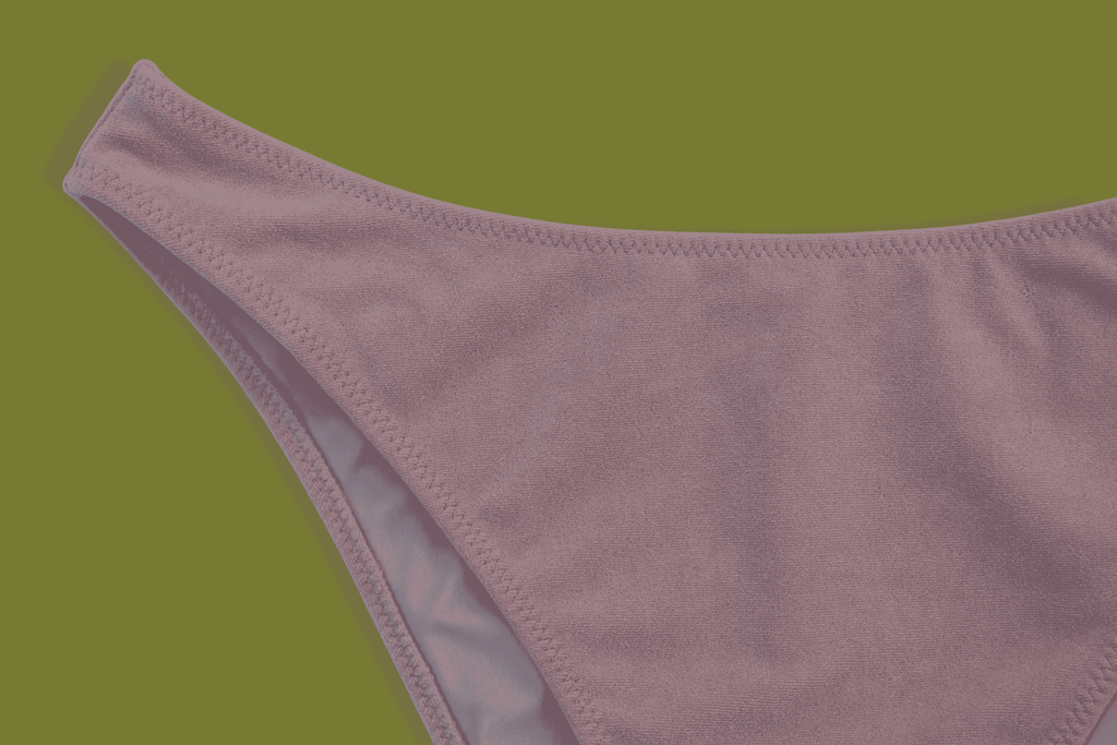 Terrycloth High-hip Bikini Bottoms
