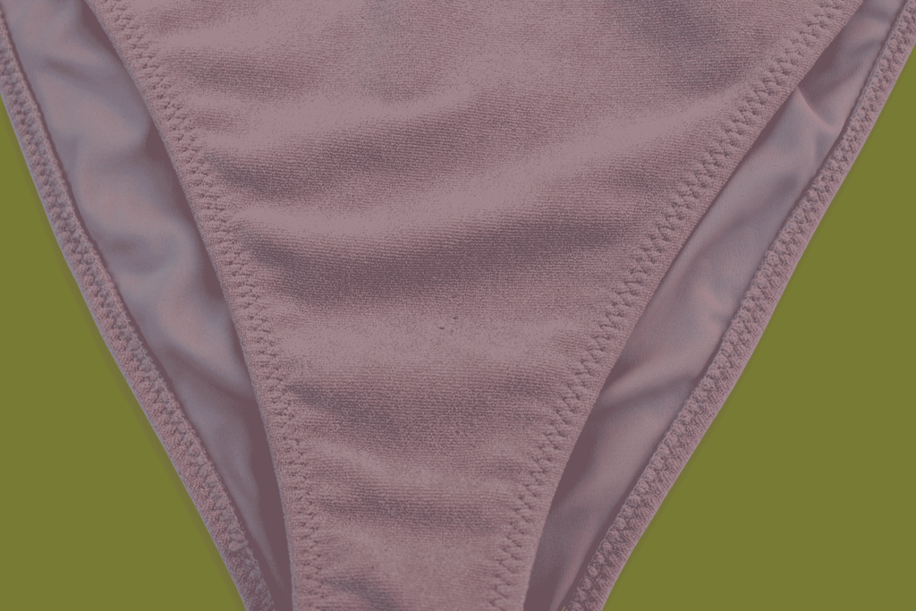 Terrycloth High-hip Bikini Bottoms