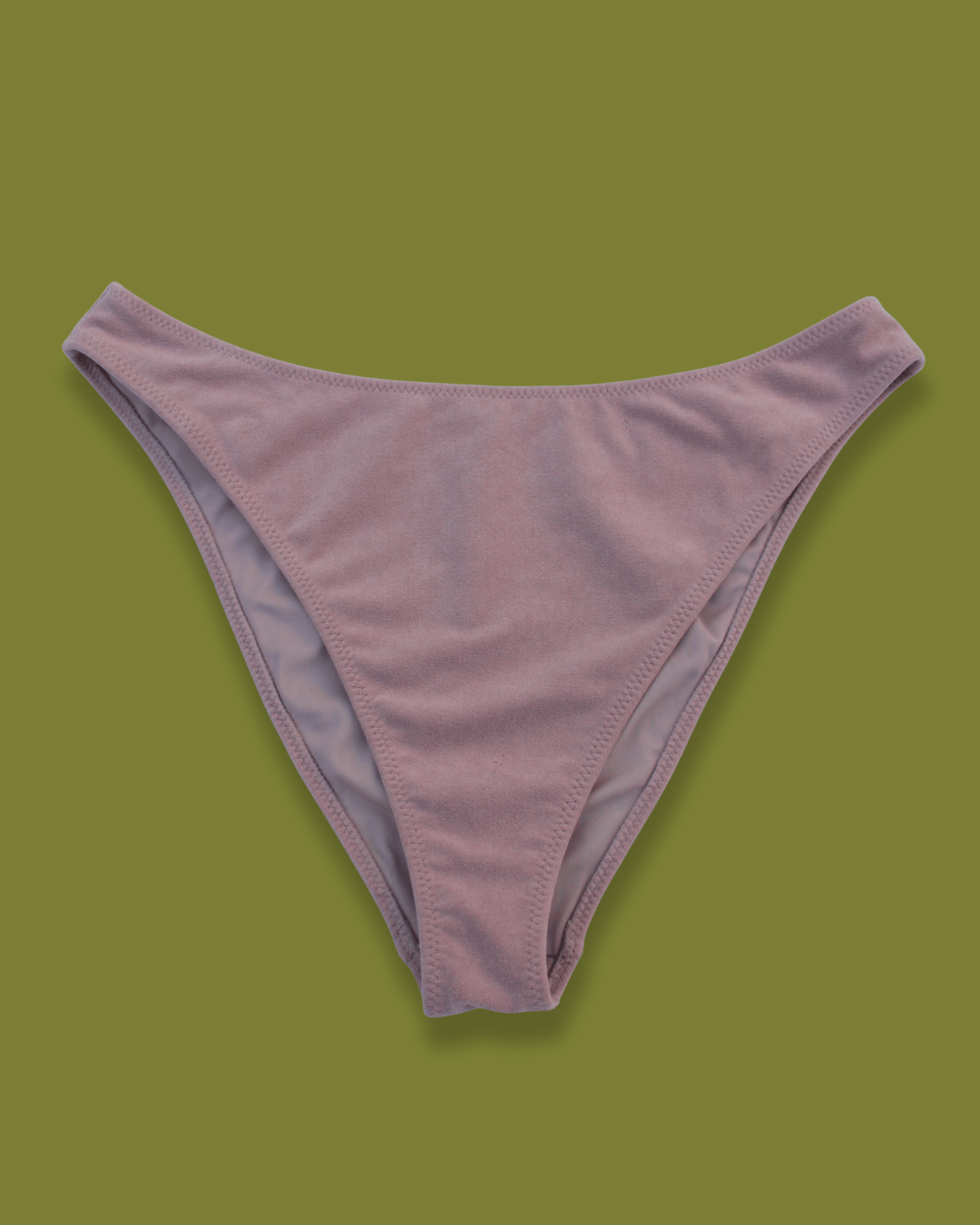 Terrycloth High-hip Bikini Bottoms
