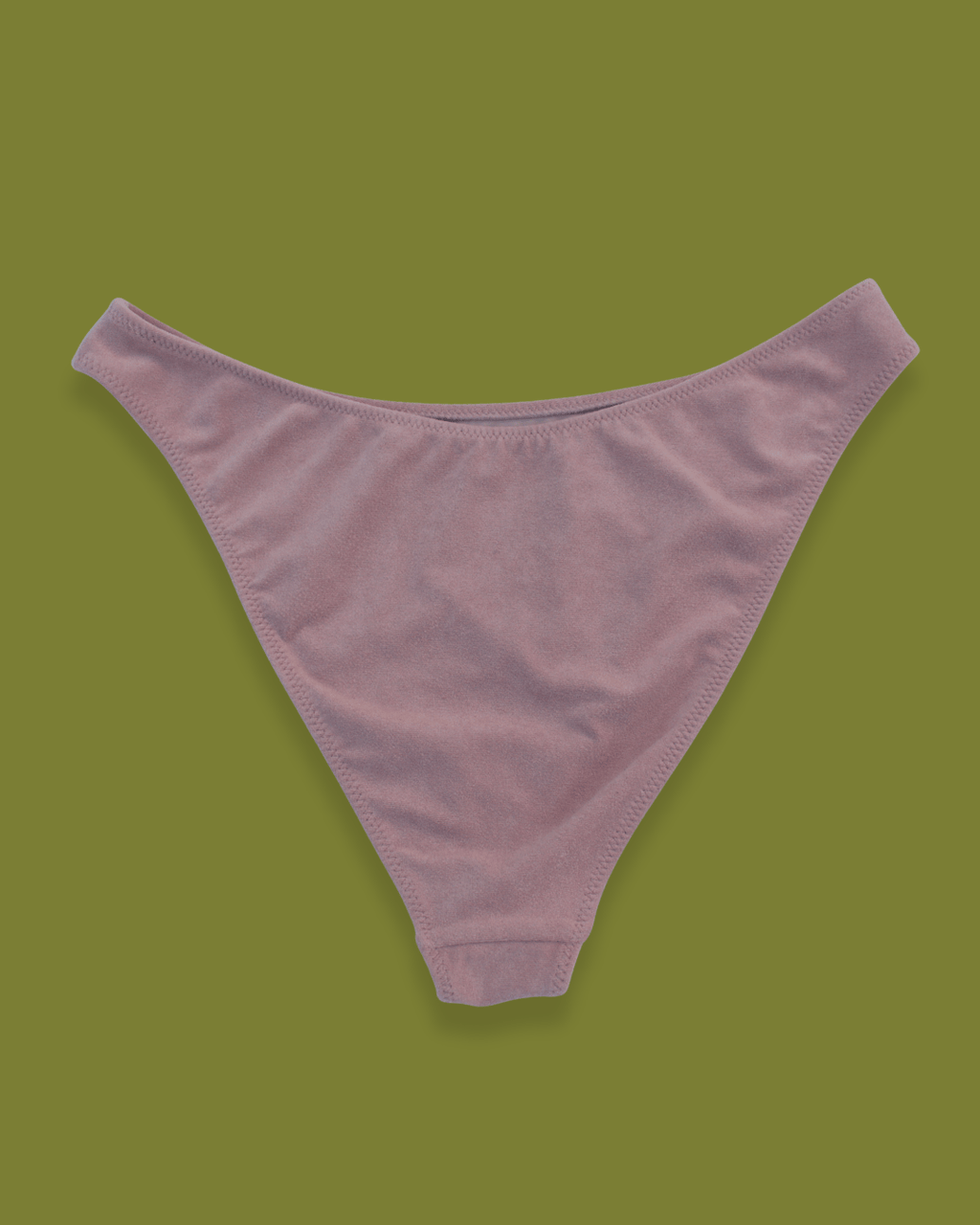 Terrycloth High-hip Bikini Bottoms