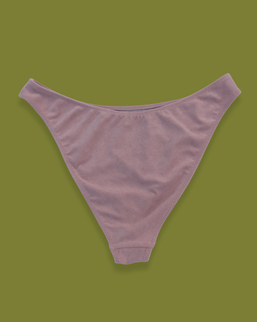 Terrycloth High-hip Bikini Bottoms