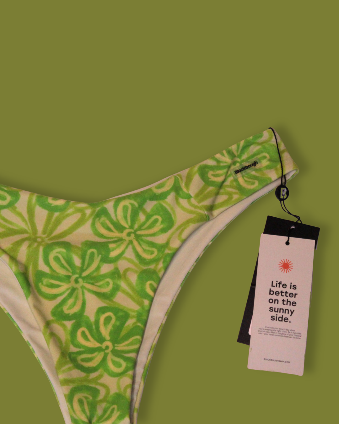 Tropical Floral High-cut Bikini Bottoms