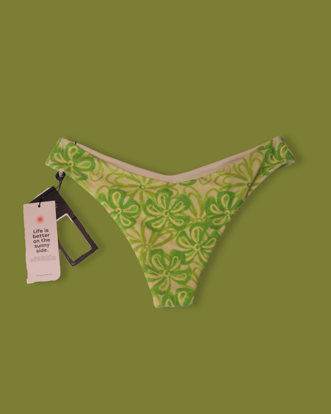 Tropical Floral High-cut Bikini Bottoms