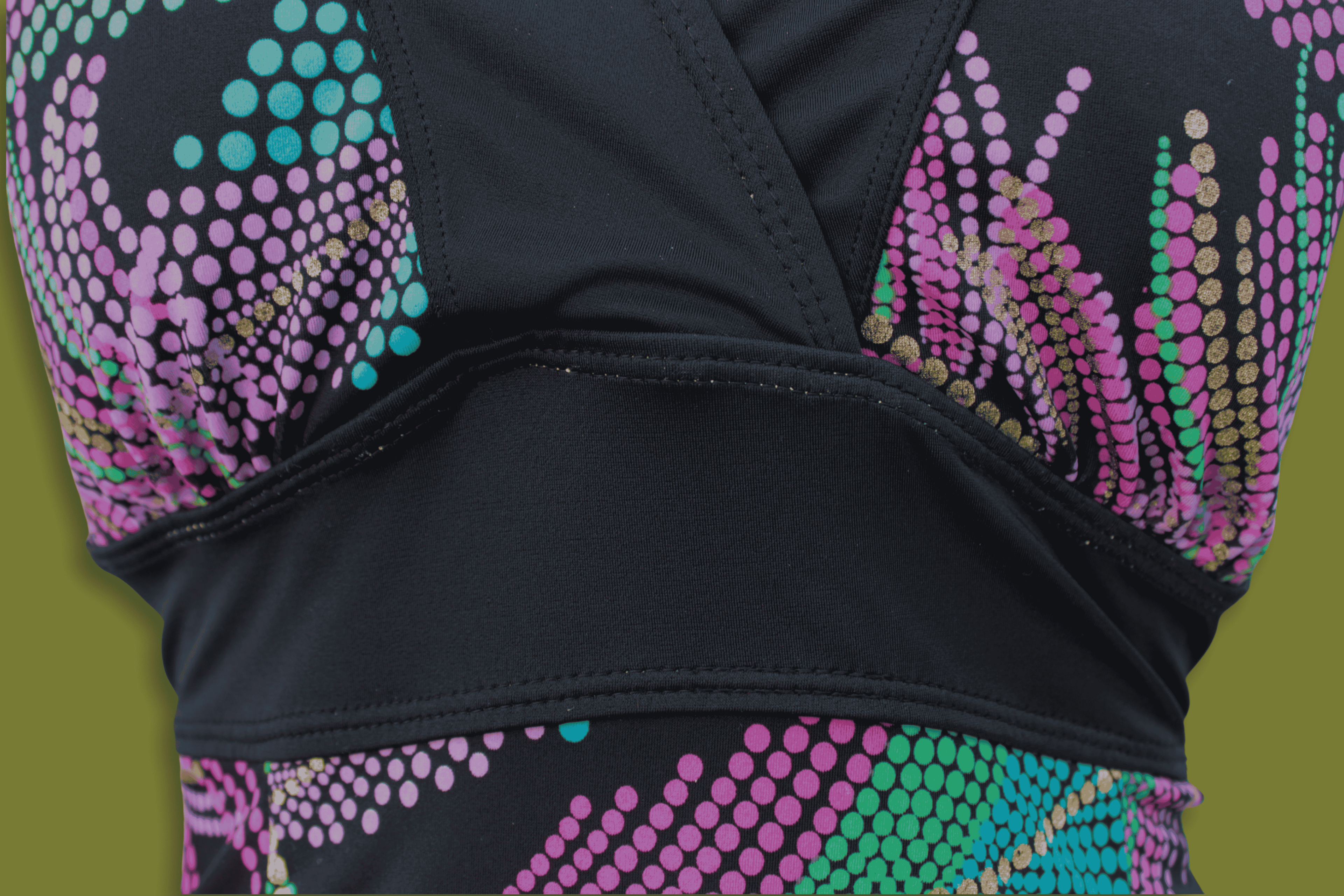Disco Halter-neck Swim Dress