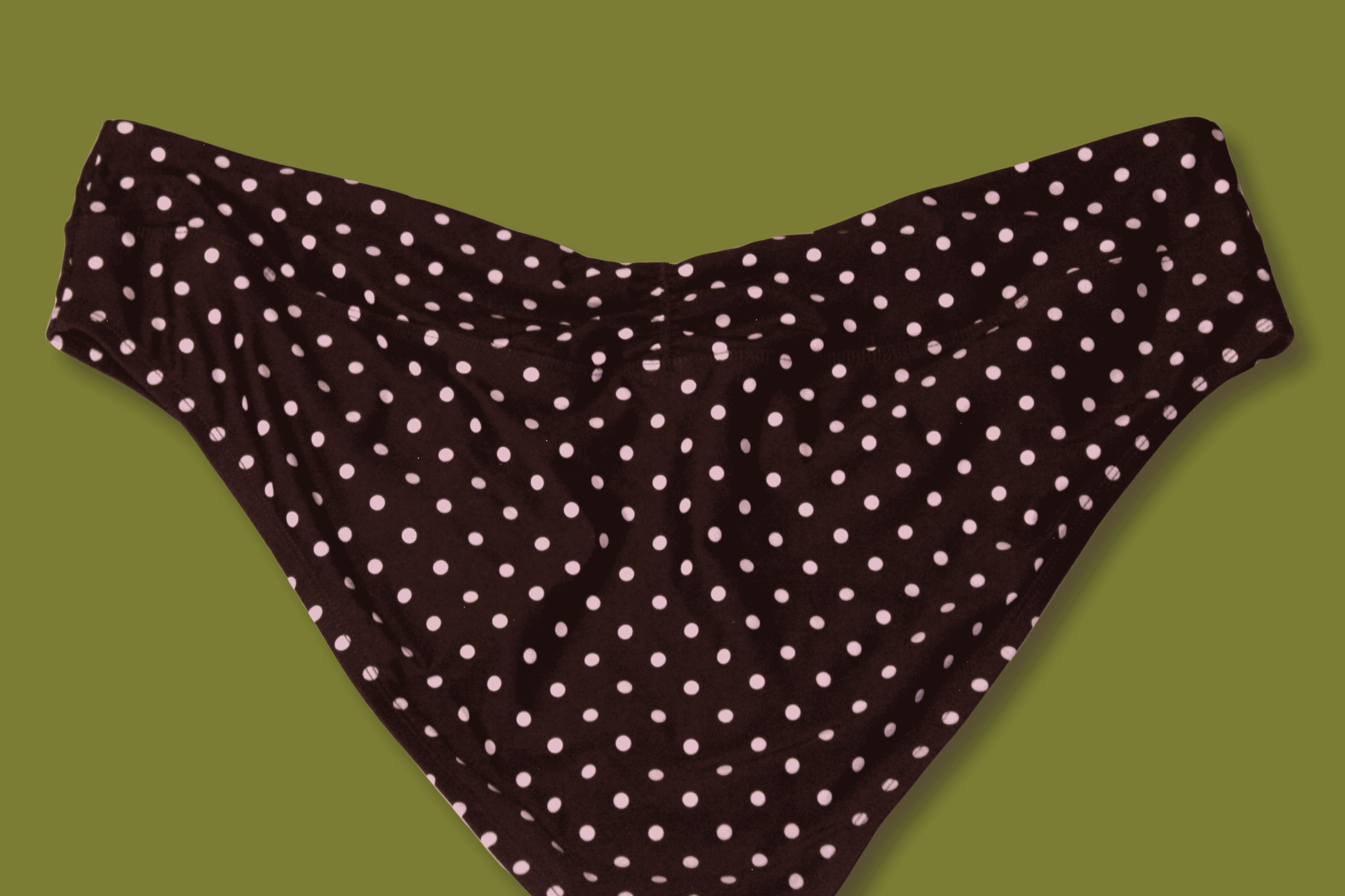 Polka-dot Ruched Bikini Bottoms