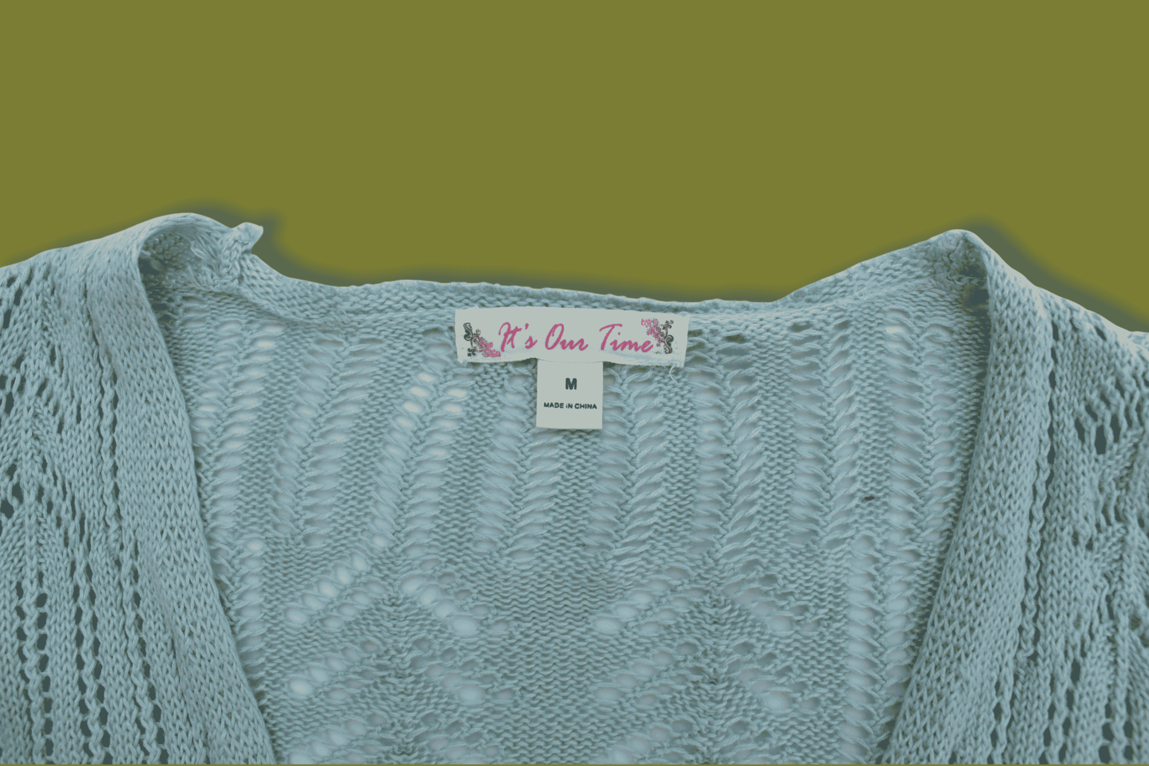 Knit Tie-front Ruffle-sleeve Cardigan