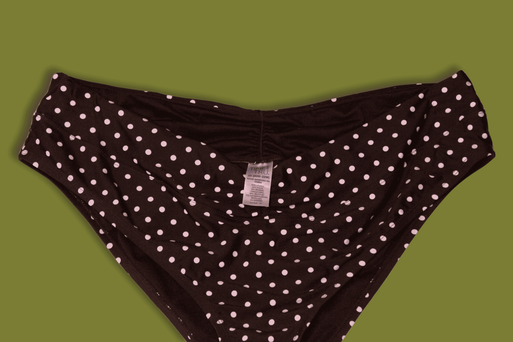 Polka-dot Ruched Bikini Bottoms