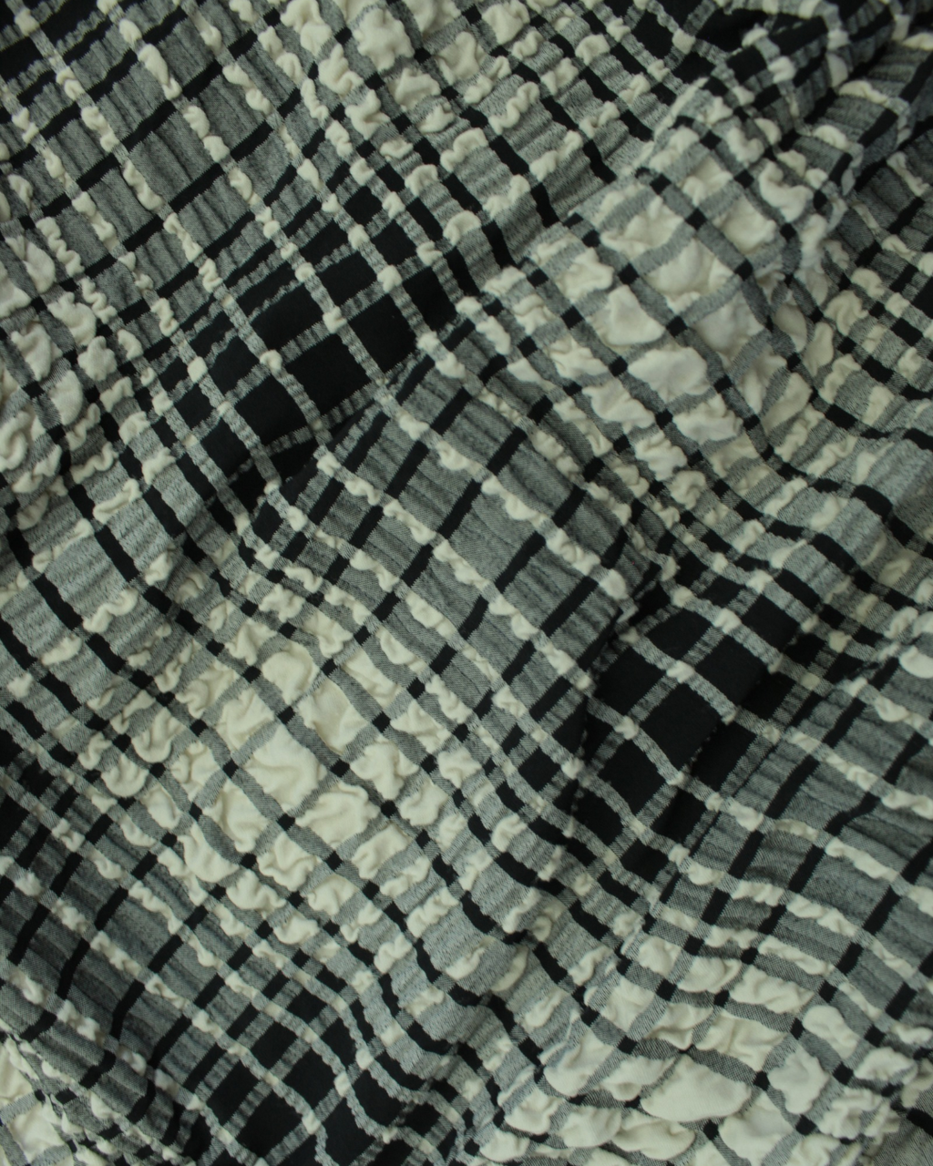 Vintage Plaid Crinkle One-piece Swimsuit