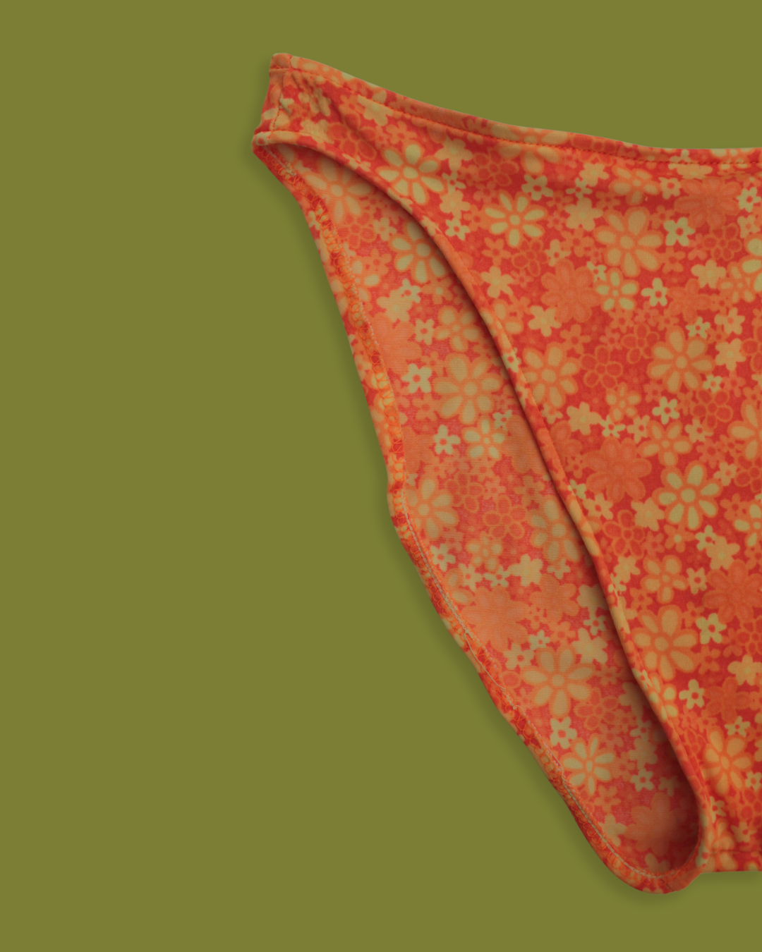 Vintage Ditsy Floral High-waisted Bikini Bottoms