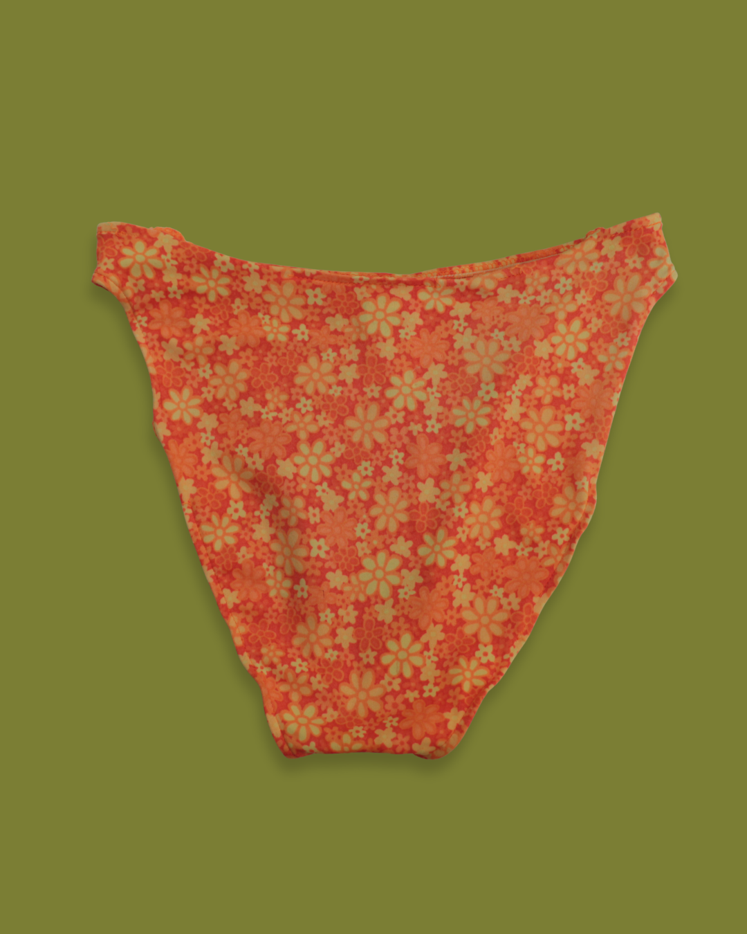 Vintage Ditsy Floral High-waisted Bikini Bottoms