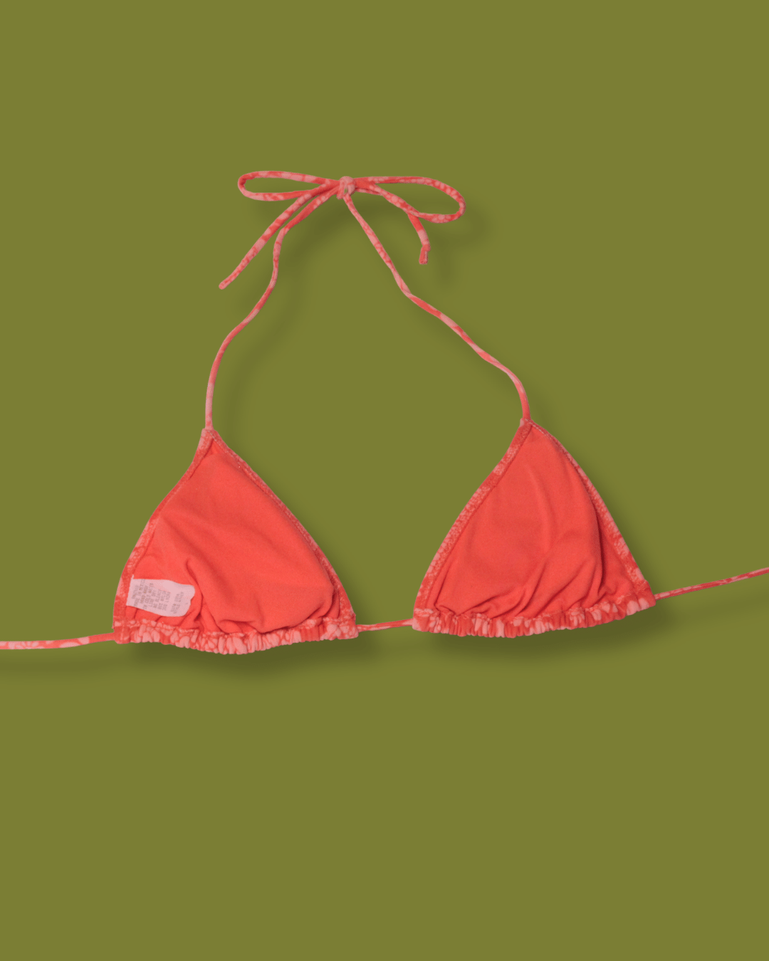 Floral Triangle String Bikini Top