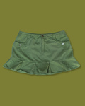 Y2K Ruffle-hem Mini-skirt