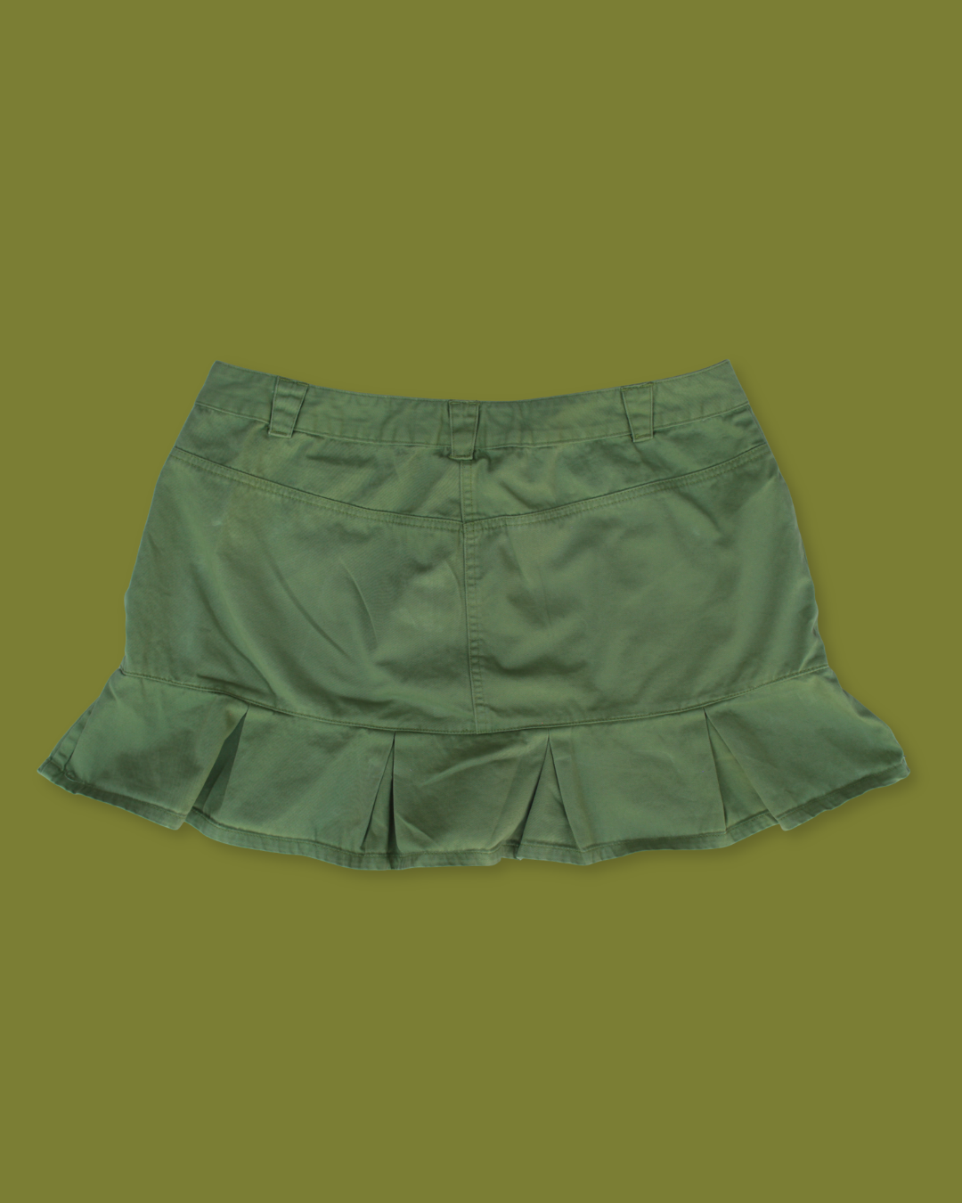 Y2K Ruffle-hem Mini-skirt