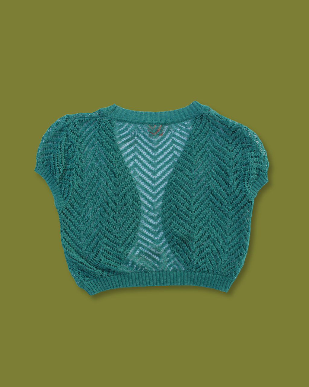Y2K Turquoise Knit Bolero