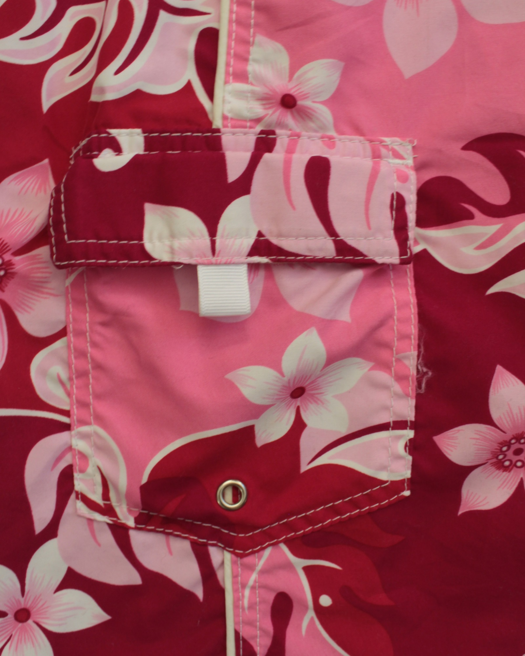 Y2K "Surf Chick" Floral Swim Trunks