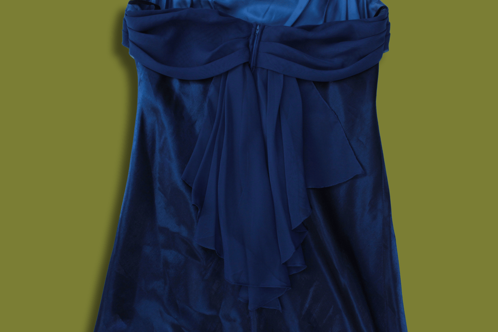 90s Shiny Cowl-neck Gown (Plus Sized)