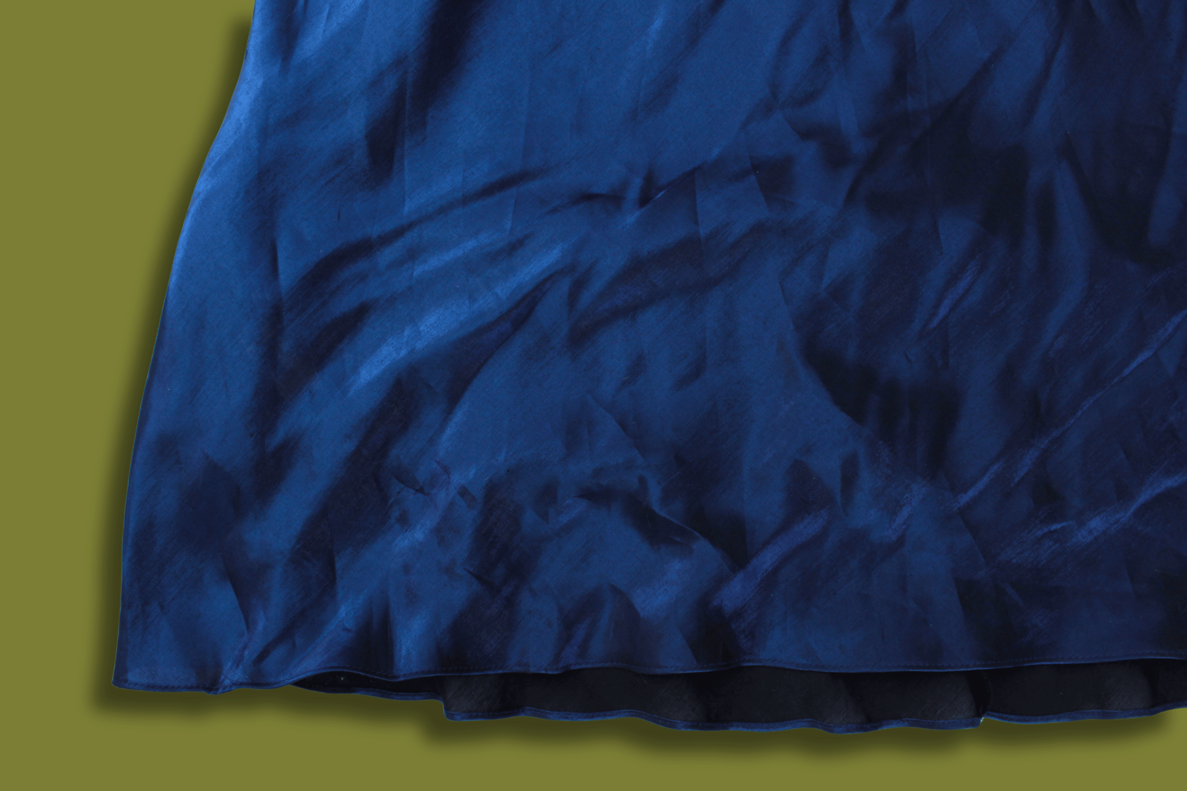 90s Shiny Cowl-neck Gown (Plus Sized)