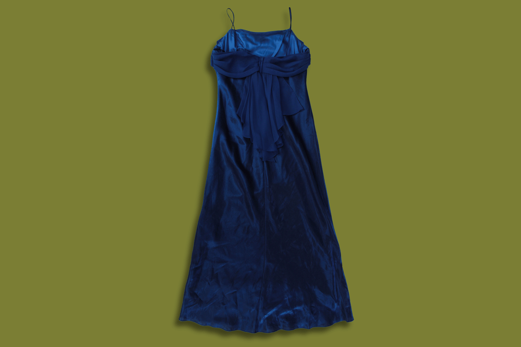 90s Shiny Cowl-neck Gown (Plus Sized)