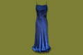 90s Shiny Cowl-neck Gown (Plus Sized)