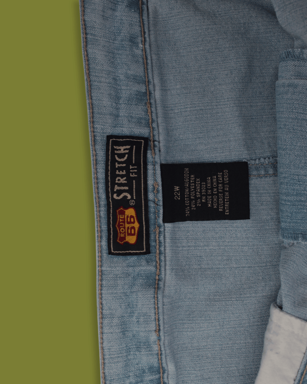 Denim Lace-front Midi-skirt (Plus-sized)