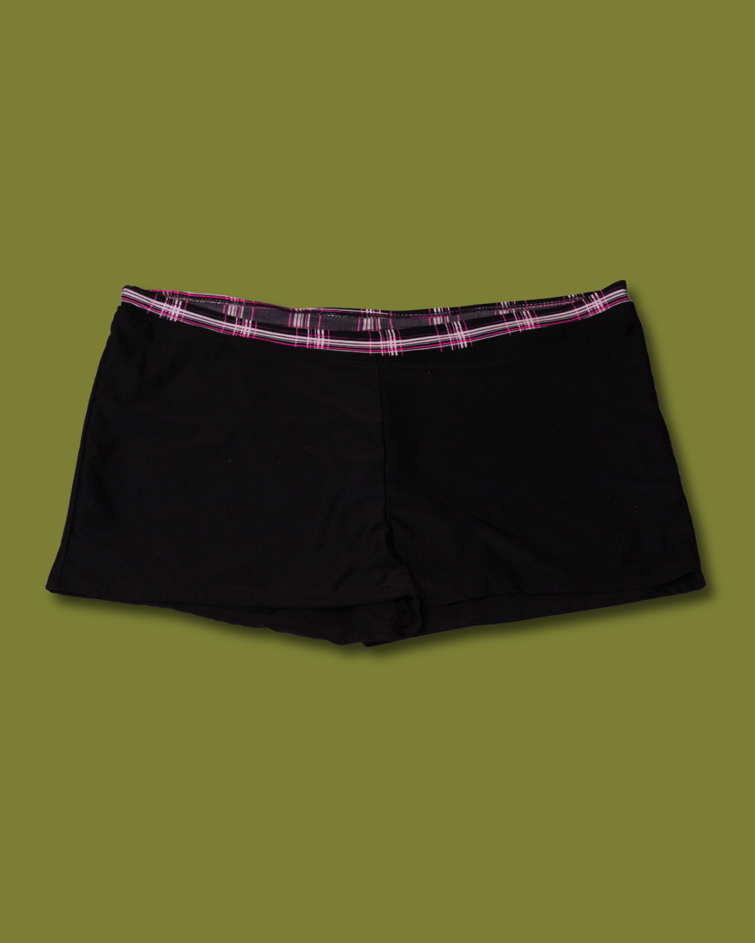 Plaid Tankini and Swim Shorts Set