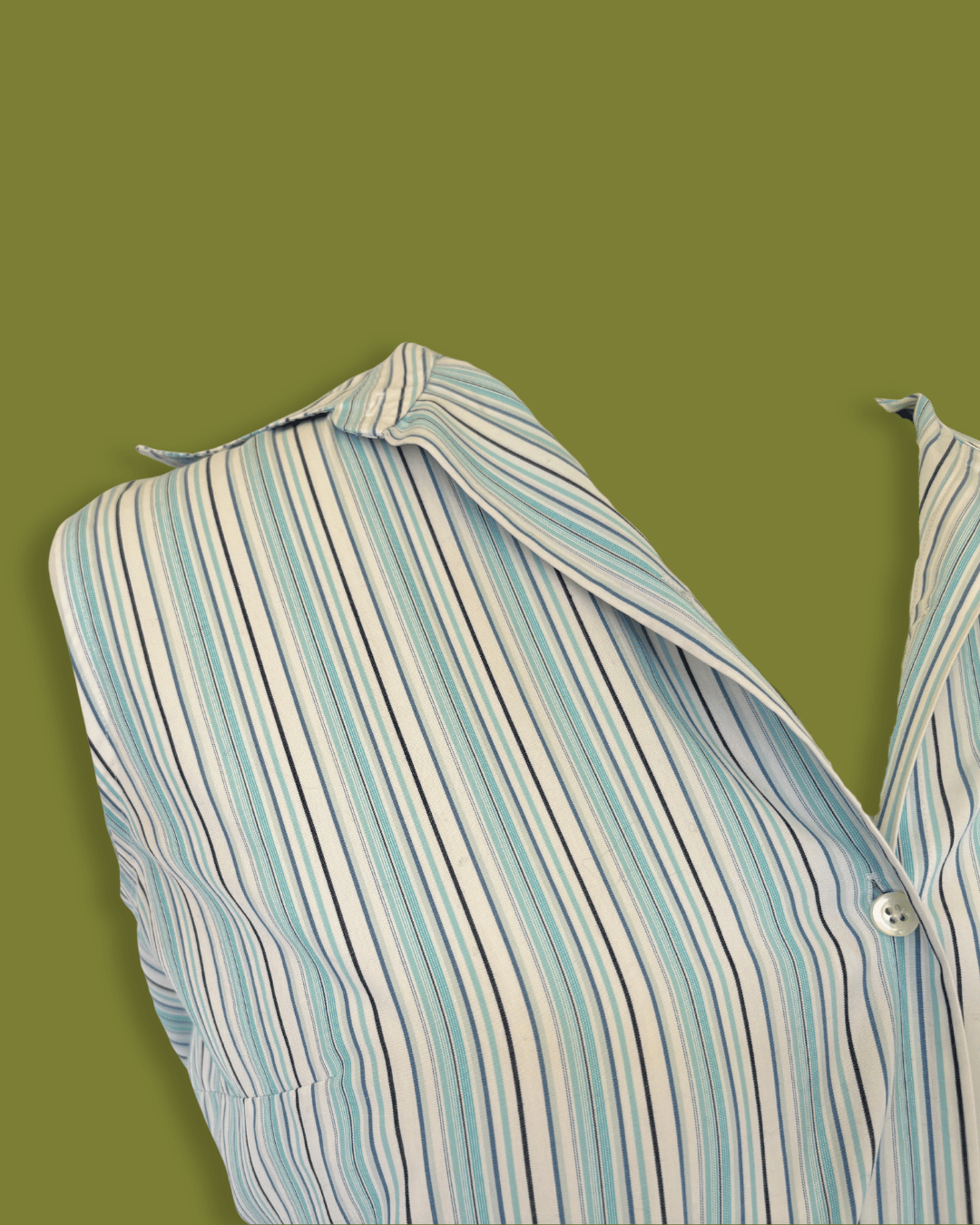 Striped button-up tank top