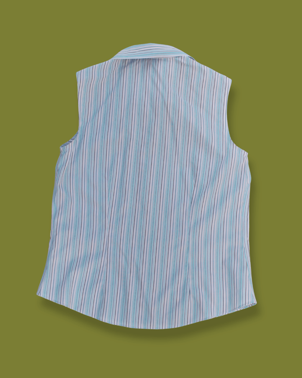 Striped button-up tank top