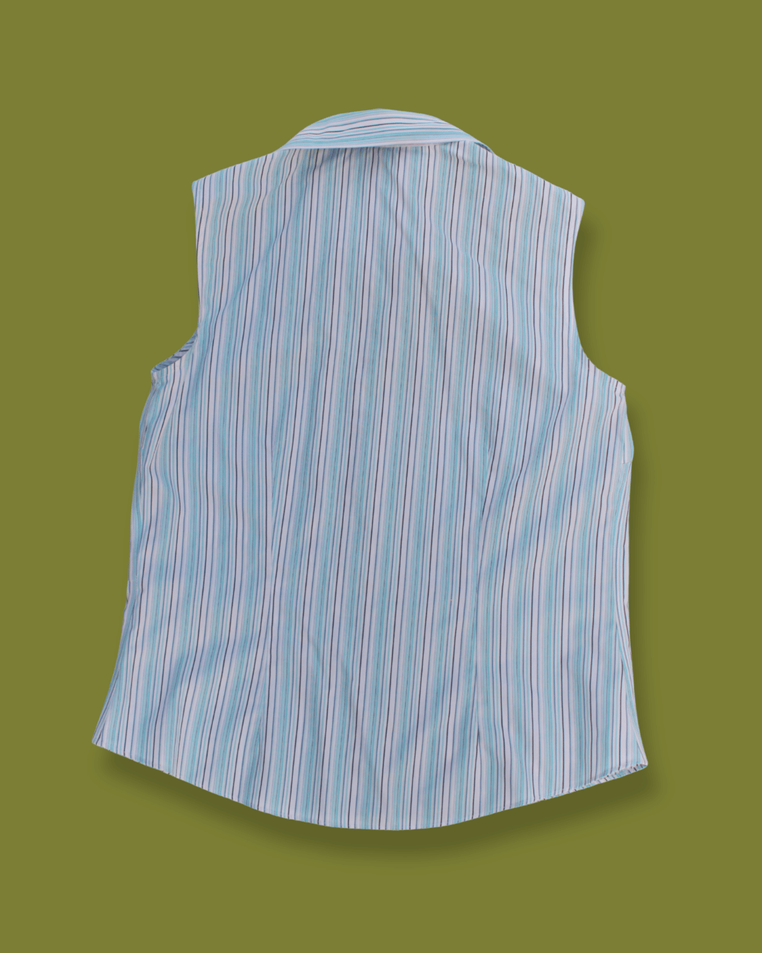 Striped button-up tank top