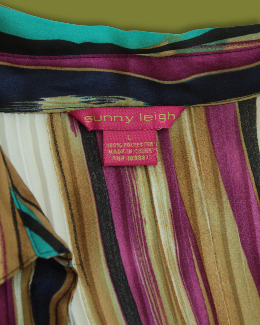 Striped Flare-sleeve Long Button-up