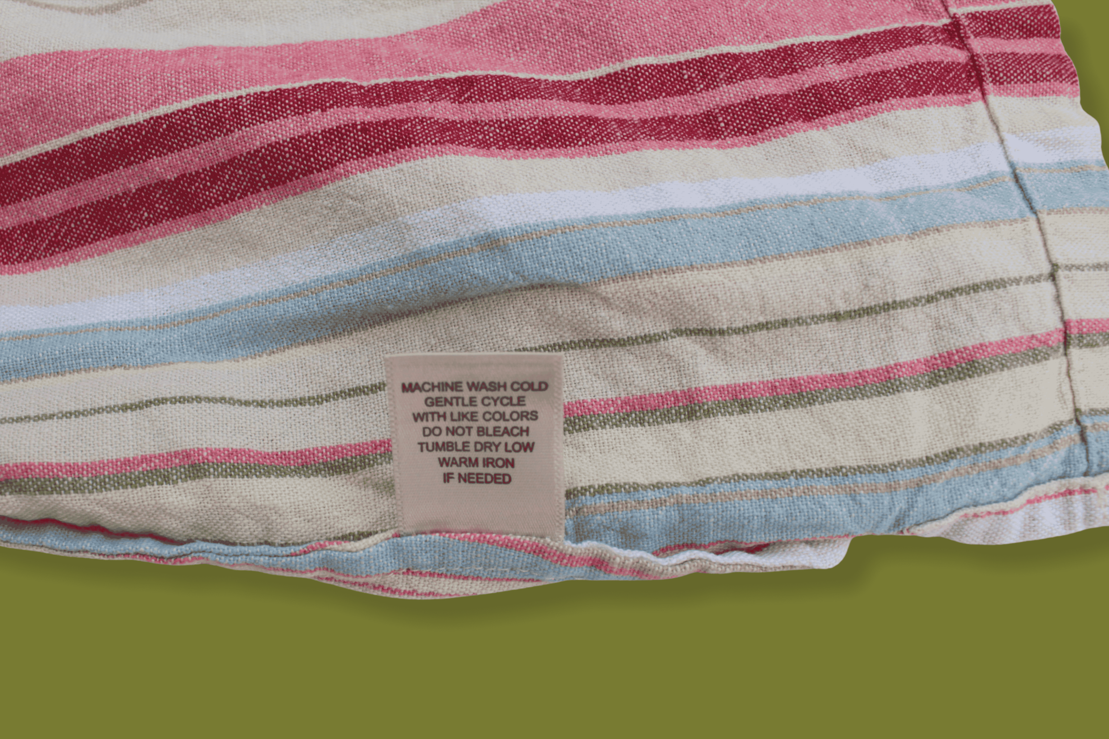 Striped Linen Zip-up